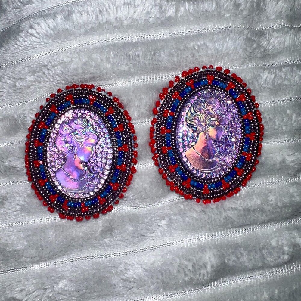 Native American Beaded Earrings- Shoshone-Bannock